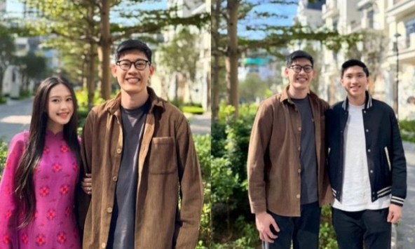 Doãn Hải My khoe gen nhà ngoại cực đỉnh, Đoàn Văn Hậu đứng cạnh cũng phải lép vế