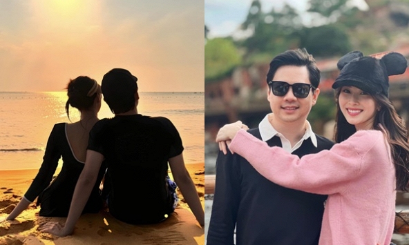 Hoa hậu Đặng Thu Thảo khoe ảnh tình tứ cùng ông xã nhưng netizen lại xuýt xoa vòng eo của mẹ 2 con 