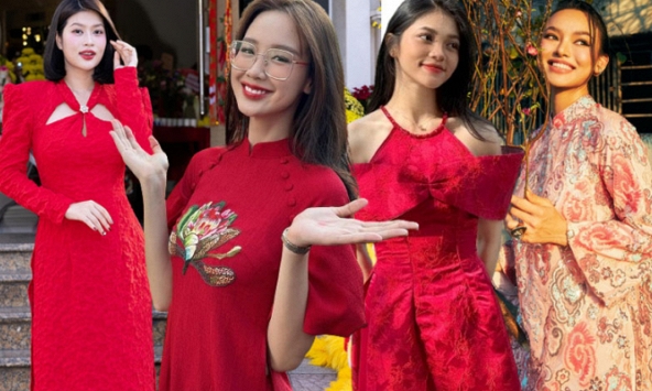 Dàn Bông hậu diện áo dài khai xuân: Đoàn Thiên Ân khoe tóc mới xinh ngất ngây, Mai Ngô bỗng dịu dàng với mẫu áo lạ mắt