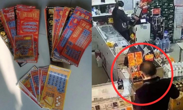 Thấy khách hàng ngày nào cũng trúng số đổi thưởng, bà chủ báo cảnh sát, không ngờ vạch trần thủ đoạn của người đàn ông
