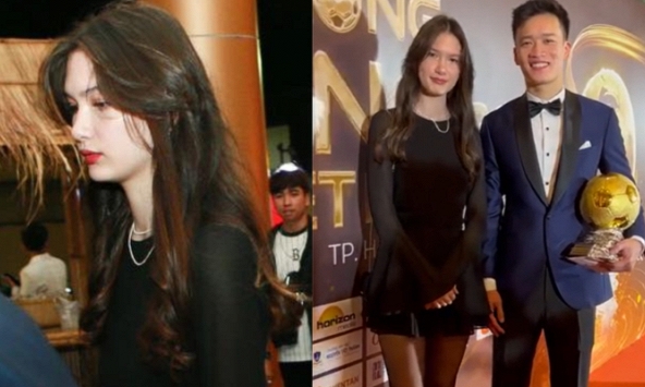 Khoảnh khắc em gái cực phẩm của Đặng Văn Lâm e thẹn bên Hoàng Đức, được dân mạng 'đẩy thuyền' với chủ nhân Quả bóng vàng 2023