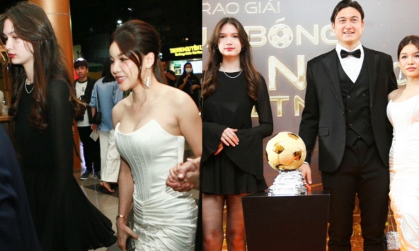 Yến Xuân cùng em gái Lâm Tây chiếm trọn spotlight ở Gala Quả bóng vàng 2023 với vẻ ngoài xinh đẹp, nóng bỏng, nói một điều cảm động về chàng