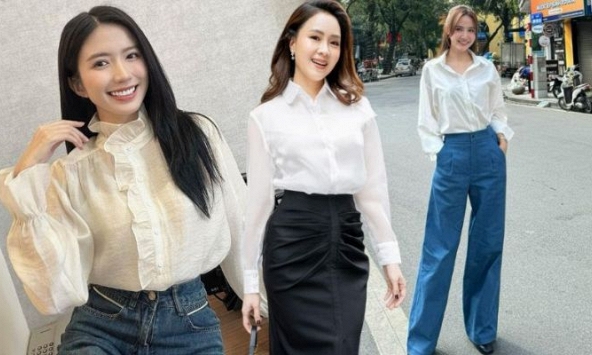 Mặc đẹp không khó với 10 cách diện áo sơ mi trắng từ dàn mỹ nhân phim VTV