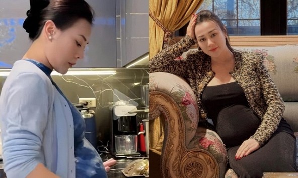Lộ diện ngoại hình chân thực của Phương Oanh khi mang bầu 7 tháng, vợ shark Bình còn tự so sánh mình với con cá ngựa