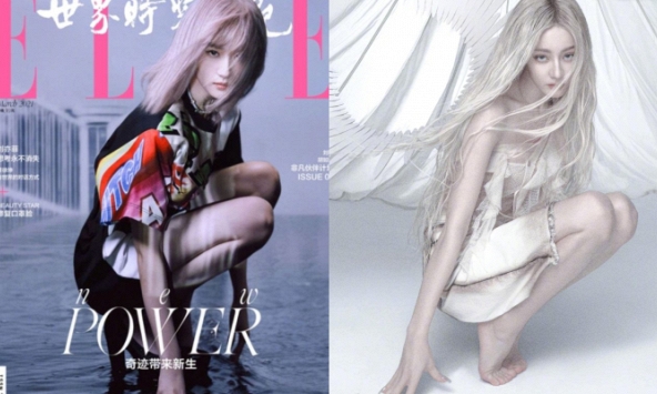 Lưu Diệc Phi - Nhiệt Ba đụng độ cùng 1 dáng pose trên tạp chí: “Thần tiên tỷ tỷ” có thắng thế trước mỹ nữ Tân Cương?