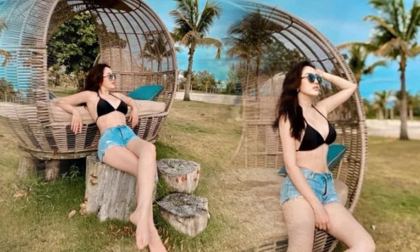 Khoe ảnh diện bikini show eo thon, hot girl bị fan 'chỉnh'