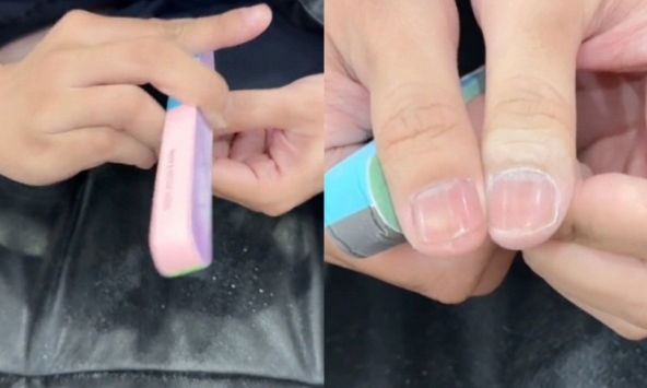 Nghịch dũa móng tay của vợ, chàng TikToker lên luôn xu hướng với clip triệu views khiến chị em hỏi mua tới tấp