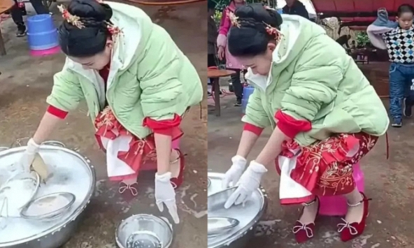 Tranh cãi cảnh cô dâu tất bật rửa bát trong ngày cưới, cách mẹ chồng đáp trả khi hàng xóm khuyên cô dâu nghỉ tay khiến dân mạng sục sôi