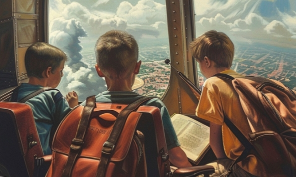 Nam sinh xa quê, đi học bằng máy bay để tiết kiệm chi phí sinh hoạt