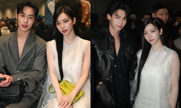 Thái độ khác hẳn của Karina trước bạn trai tài tử Lee Jae Wook và dàn nam thần ở Fashion Week: Đúng là yêu từ cái nhìn đầu tiên!