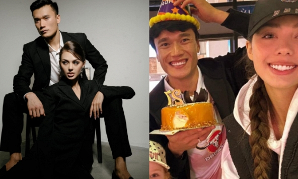 Bùi Tiến Dũng cùng vợ mẫu Tây khoe visual cực cuốn, được bà xã nhắn nhủ ngọt ngào trong ngày đặc biệt: 'Anh là thủ môn giỏi nhất với em'