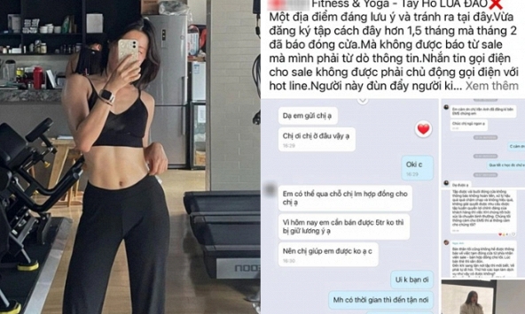 Một cơ sở fitness tại Tây Hồ bất ngờ đóng cửa không thông báo khiến hội chị em 'điêu đứng', có người mất luôn thẻ tập 2 năm