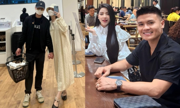 Quang Hải tay trong tay cùng Chu Thanh Huyền đi shopping trước thềm đám cưới, vóc dáng nàng WAG gây chú ý giữa tin đồn 'có tin vui'