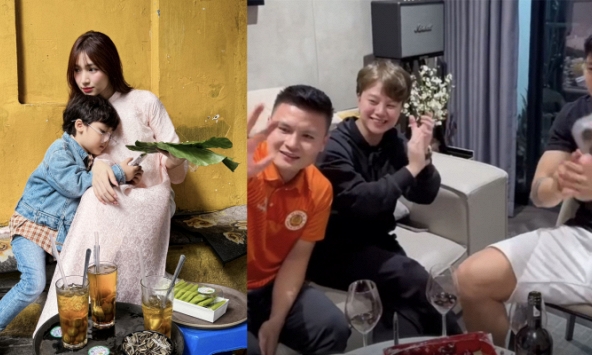 Con trai Hòa Minzy nói một câu với Đoàn Văn Hậu khiến ai cũng cảm động, nhìn thái độ đủ thấy mẹ dạy khéo thế nào