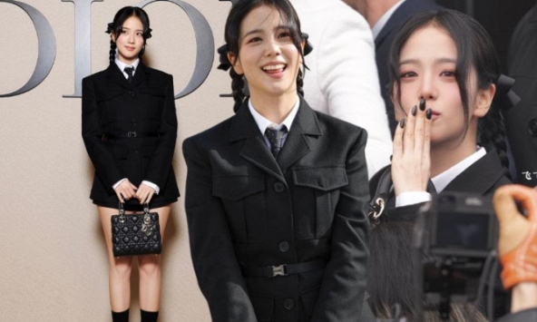 Jisoo lên đồ chuẩn “xinh ngoan yêu' tham dự show Dior Fall/Winter 2024