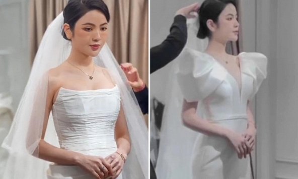Loạt váy cưới 'thị phi' của Chu Thanh Huyền: Hết bị so sánh với Nhật Lê và Doãn Hải My lại vướng vào nhận xét cồng kềnh
