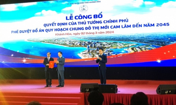 Khánh Hoà: Chính thức công bố quyết định phê duyệt đồ án quy hoạch chung đô thị mới Cam Lâm đến 2045