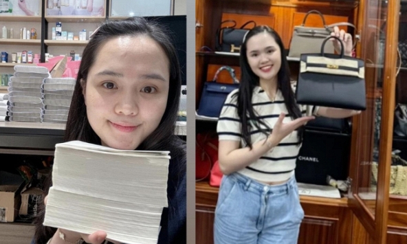 Vợ Duy Mạnh khoe đơn hàng xếp dày cả quyển, doanh thu khủng cỡ nào mà mua túi xách giá bằng cả căn nhà, đi du lịch thoải mái 