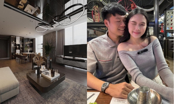 Vợ hotgirl của Thành Chung hé lộ bản thiết kế sau hai năm ở căn hộ cao cấp: Phòng khách tường kính cực xịn xò, view ngắm trọn Hà Nội