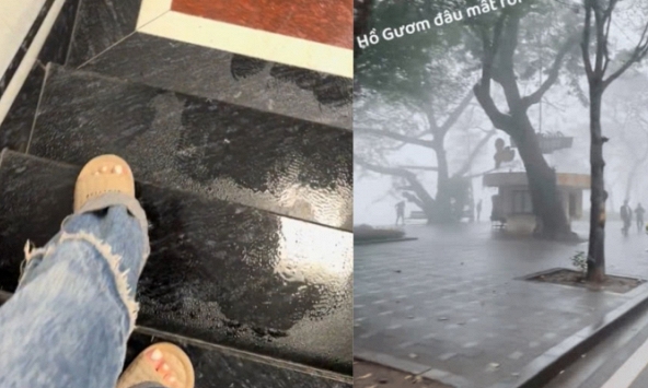 Dân văn phòng khổ sở với 'kiếp nạn' trời nồm kinh hoàng: Lên cầu thang chỉ sợ trượt té, đi làm ở Hà Nội mà cữ ngỡ London 