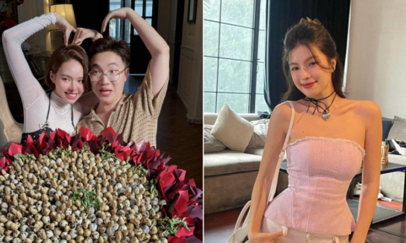 Vui như trẩy hội là tiết mục khoe quà 8/3: Bó hoa trứng cút khổng lồ lần đầu xuất hiện, có gái xinh tự tặng mình ô tô? 