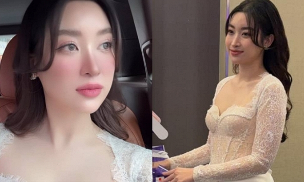 Hoa hậu Đỗ Mỹ Linh khoe visual ngọt ngào, trở thành 'đại sứ' trong ngày gia đình chồng Chủ tịch gặp mặt đầu năm