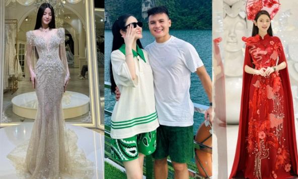 Chu Thanh Huyền khoe vóc dáng nuột nà trong váy cưới lấp lánh, sẵn sàng làm cô dâu của Quang Hải vào cuối tháng này