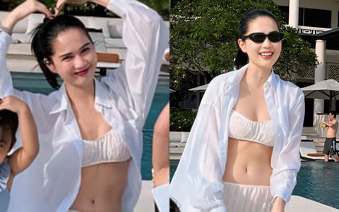 Ngọc Trinh lần đầu diện trang phục mát mẻ hậu biến cố, body sau khi tăng cân ra sao?