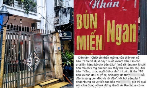 Bún ngan Nhàn đóng cửa sau bài tố mắng chửi khách thậm tệ, hàng xóm và nhân viên tiết lộ thêm nhiều thông tin