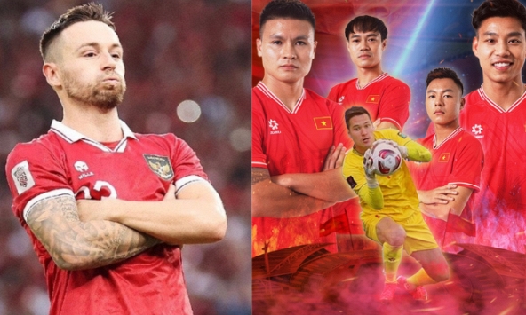 Đáp trả Duy Mạnh, cầu thủ nhập tịch của Indonesia hả hê: Đội tuyển Việt Nam đang sợ chúng tôi