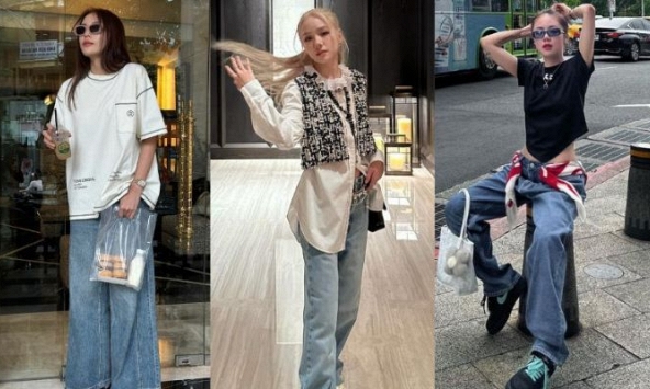 Mặc quần jeans ống rộng sành điệu, tôn dáng như Kỳ Duyên và Phương Ly