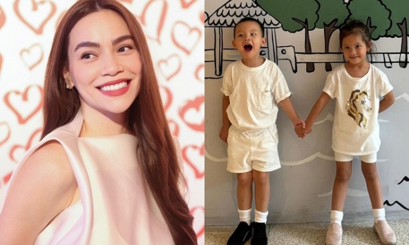 Hai nhóc tỳ sinh đôi không chịu chào cô giáo, Hồ Ngọc Hà có cách xử lý được khen cực khéo