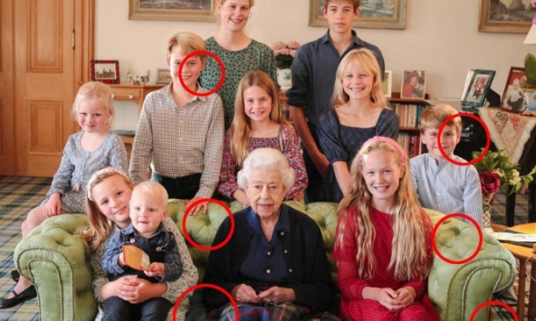 Phát hiện bức ảnh cố Nữ vương Elizabeth II cùng các cháu do Kate chụp cũng bị chỉnh sửa nhiều, do hãng ảnh nổi tiếng thế giới vạch trần