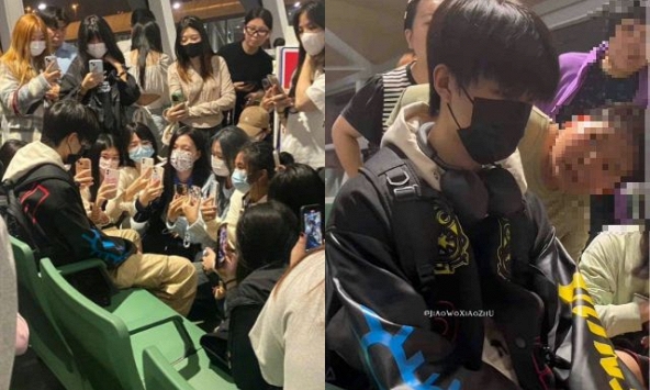 Cảnh tượng gây phẫn nộ: Nam idol 16 tuổi sợ sệt khi bị fan cuồng quây kín, dí điện thoại vào mặt livestream tại sân bay