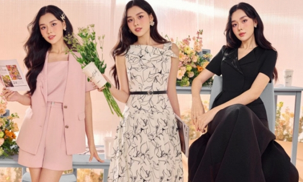 Diện đồ công sở duyên dáng, thanh lịch như Á hậu Tường San