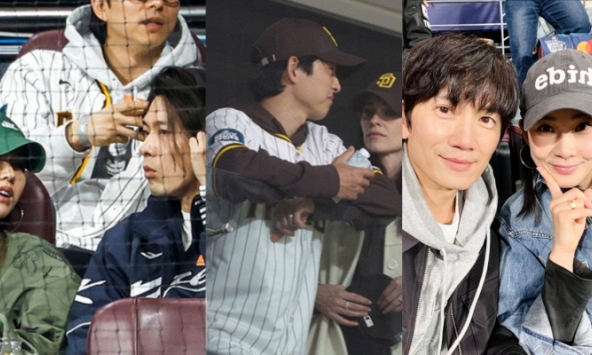 Sao K-biz đổ bộ sân bóng chày như trẩy hội: Vợ chồng BinJin, Song Joong Ki và vợ Tây, G-Dragon, Cha Eun Woo cũng góp mặt