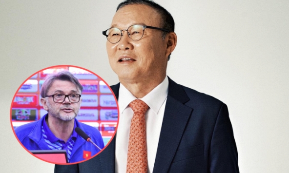 Ông Park Hang-seo diện vest lịch lãm thông báo tin vui giữa lúc HLV Troussier nhận 'cơn phẫn nộ' của người hâm mộ