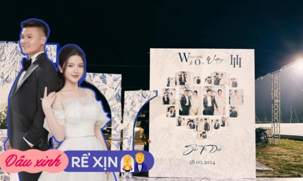 Đám cưới thể hiện sự giàu có ở hiện tại của Quang Hải