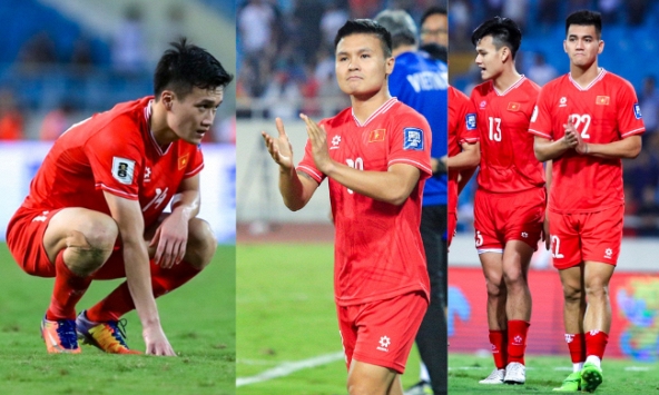 Tiến Linh như sắp khóc, Hoàng Đức đổ gục còn Quang Hải gượng cười bất lực sau trận đội tuyển Việt Nam thua đau Indonesia 