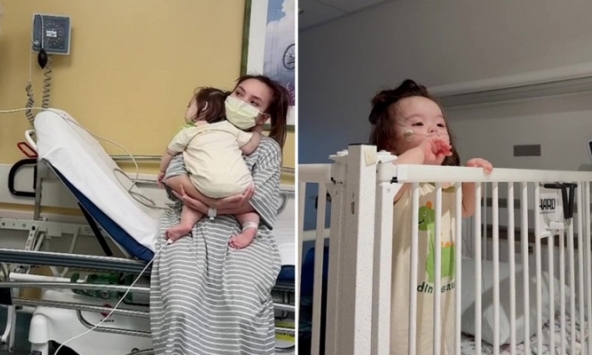 Vừa sang Mỹ đã phải cấp cứu vì ốm, Mật Ong nhà Múi Xù - Bi Bảo gây xúc động vì khoảnh khắc đòi ba