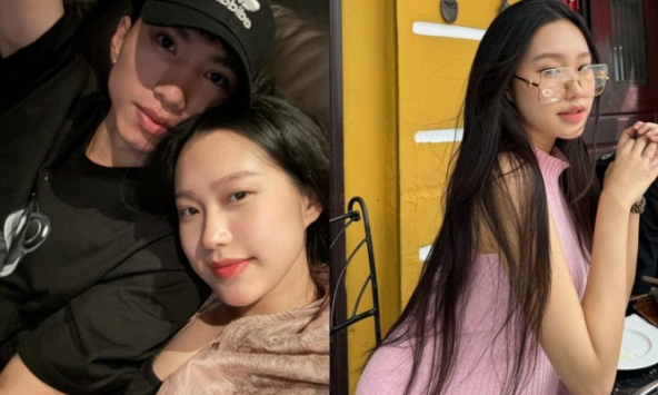 Đoàn Văn Hậu đưa Doãn Hải My đi xem phim đêm, gương mặt mẹ bầu bị 'phá nét' hay chỉ do góc chụp ảnh?