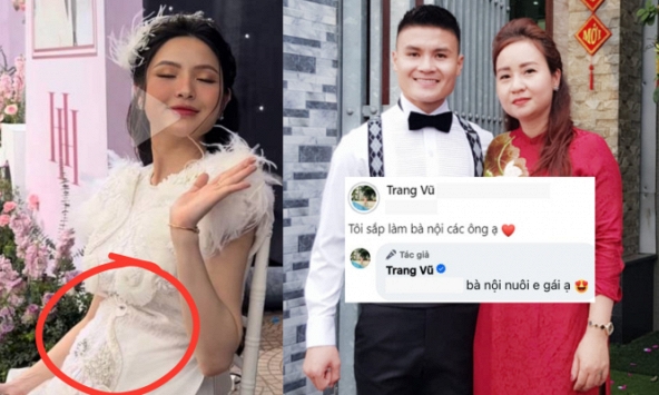 Mẹ nuôi Quang Hải khoe sắp lên chức 'bà nội nuôi' khi Chu Thanh Huyền lộ dấu hiệu có tin vui