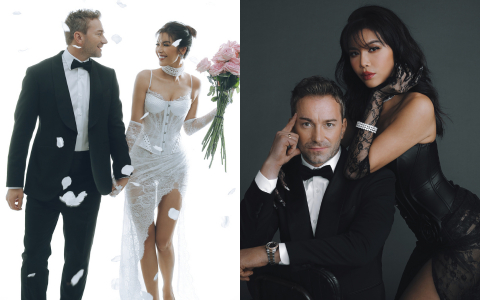 Bộ ảnh cưới 'chất như nước cất' của Minh Tú: Cô dâu quyến rũ nổi loạn, chú rể gây sốt với visual cực phẩm