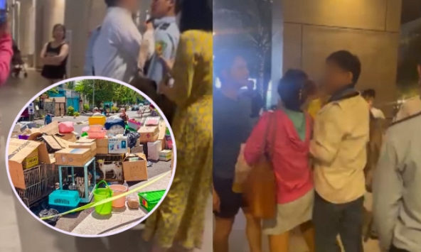 Vụ 'bị đuổi khỏi chung cư vì nuôi 19 con chó': Xuất hiện thêm các clip gây phẫn nộ của cô gái và chồng