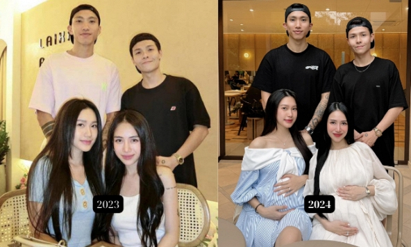 Khung hình cực đỉnh: Doãn Hải My lộ vai trần đọ sắc với ái nữ đại gia Minh Nhựa, hai mẹ bầu xinh đẹp nhất là đây