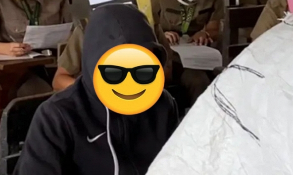 Bức ảnh thi cử đang khiến dân tình cười chảy nước mắt: Chống gian lận rất hiệu quả nhưng nhìn nóng nực, oi bức quá!