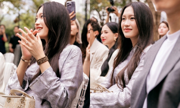 Cận cảnh biểu cảm của Doãn Hải My khi chứng kiến Chu Thanh Huyền hạnh phúc, xoá tan mọi tin đồn 'không ưa nhau'