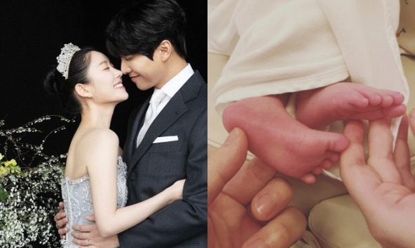 Lee Seung Gi - Lee Da In tung bộ ảnh cưới chưa từng công bố kỷ niệm 1 năm kết hôn, ai dè bị ái nữ chiếm spotlight