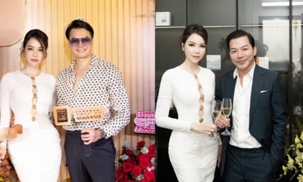 'Tình trẻ' của Trương Ngọc Ánh bất ngờ 'đụng độ' Trần Bảo Sơn ở sự kiện của siêu mẫu Đào Lan Phương 