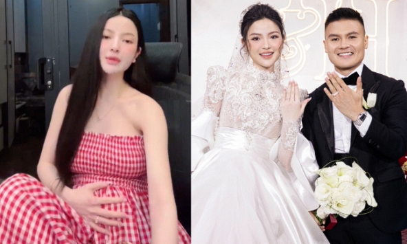 Vừa xong đám cưới, Chu Thanh Huyền ôm bụng bầu lên livestream, kể chuyện 'cơm chan nước mắt' vì nghén, đã mang bầu tháng thứ mấy?